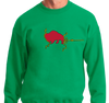 Crewneck Sweatshirt, Kelly Green (50% cotton, 50% polyester)