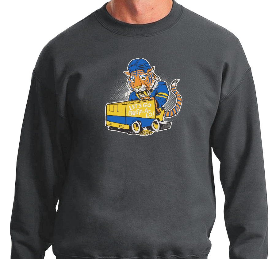 Crewneck Sweatshirt, Charcoal Grey (50% cotton, 50% polyester)