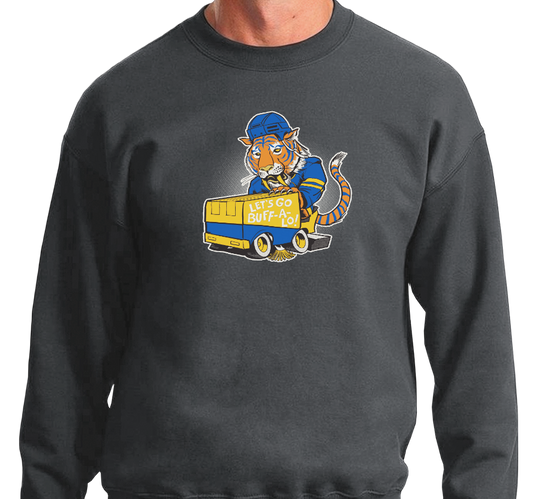 Crewneck Sweatshirt, Charcoal Grey (50% cotton, 50% polyester)