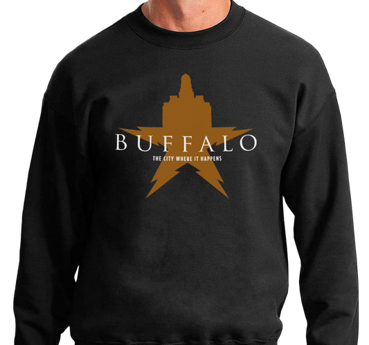 Crewneck Sweatshirt, Black (50% cotton, 50% polyester)