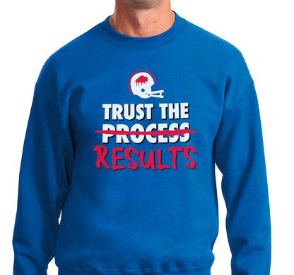 Crewneck Sweatshirt, Royal (50% cotton, 50% polyester)