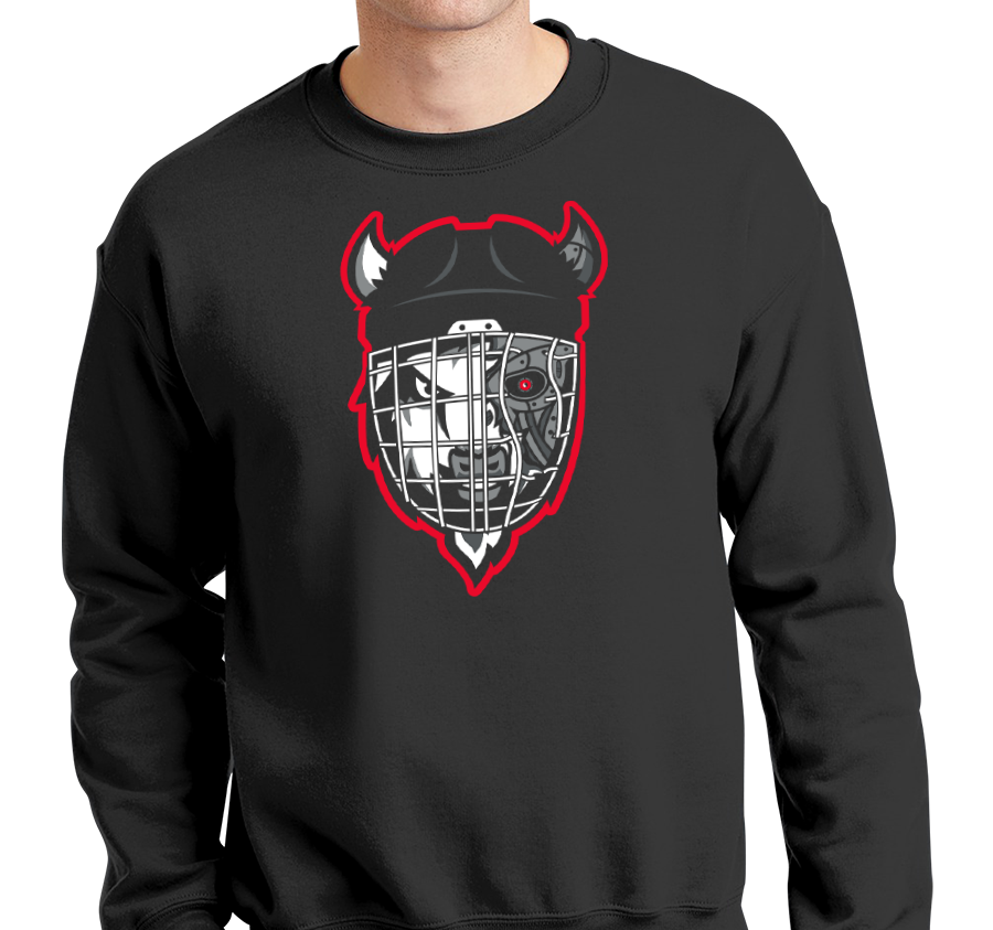 Crewneck Sweatshirt, Black (50% cotton, 50% polyester)