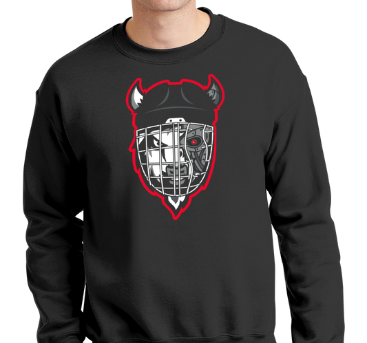 Crewneck Sweatshirt, Black (50% cotton, 50% polyester)