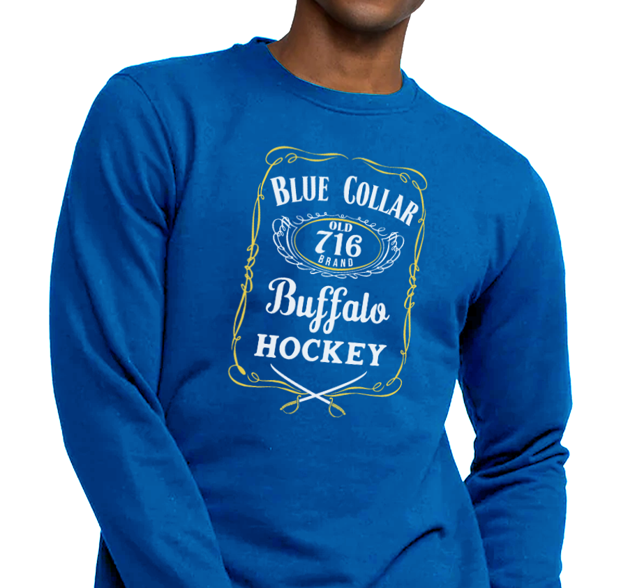 Crewneck Sweatshirt, Royal (50% cotton, 50% polyester)
