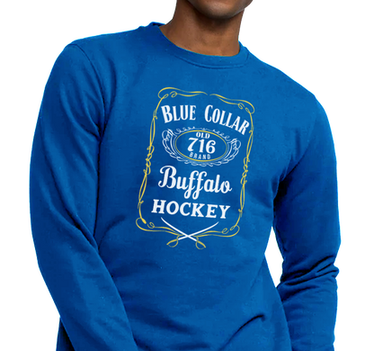 Crewneck Sweatshirt, Royal (50% cotton, 50% polyester)