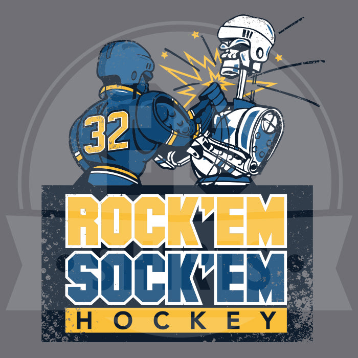 "Rock 'Em Sock 'Em Hockey" Ladies T-Shirt