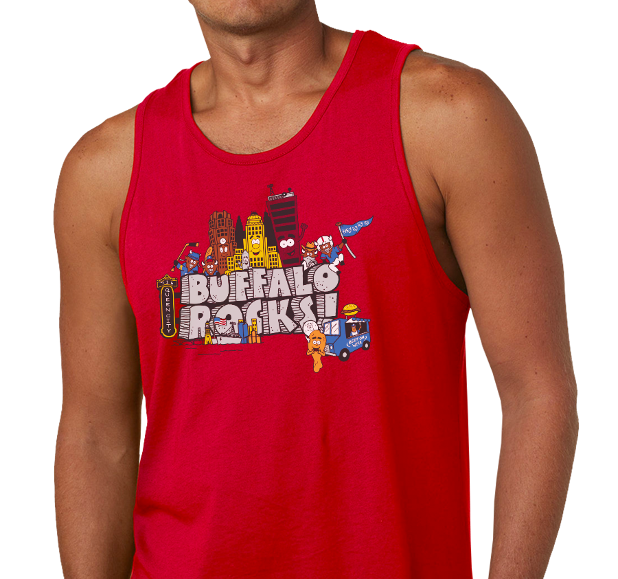 Unisex Tank Top, Red (100% cotton)