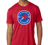 Tri-Blend T-Shirt, Vintage Red (50% polyester, 25% cotton, 25% rayon)
