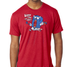 Tri-Blend T-Shirt, Ketchup (50% polyester, 25% cotton, 25% rayon)