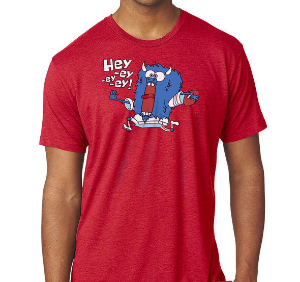 Tri-Blend T-Shirt, Ketchup (50% polyester, 25% cotton, 25% rayon)