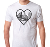 Tri-Blend T-Shirt, Heather White (50% polyester, 25% cotton, 25% rayon)