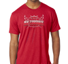 Tri-Blend T-Shirt, Vintage Red (Polish version), 50% polyester, 25% cotton, 25% rayon)