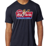 Tri-Blend T-Shirt, Vintage Navy (50% polyester, 25% cotton, 25% rayon)