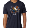 Tri-Blend T-Shirt, Vintage Navy (50% cotton, 25% polyester, 25% rayon)