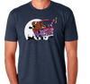 Unisex T-Shirt, Heather Navy (60% cotton, 40% polyester)