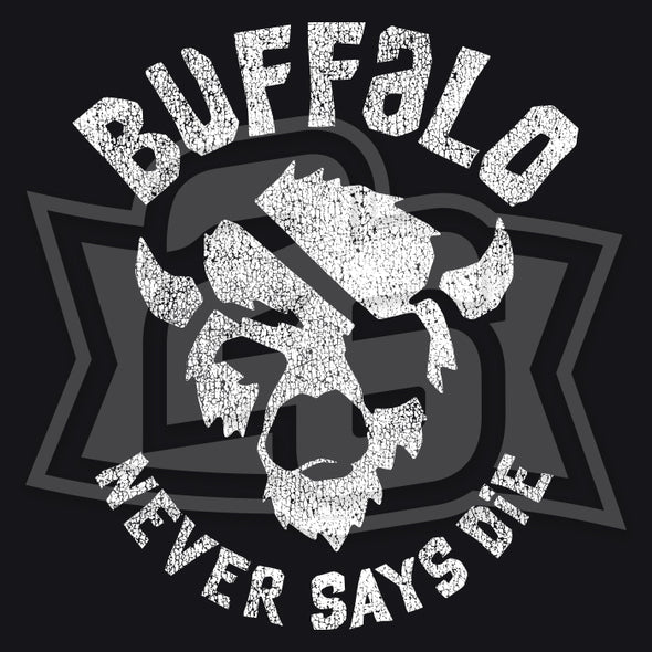 Vol. 12, Shirt 25: "Buffalo Never Says Die"