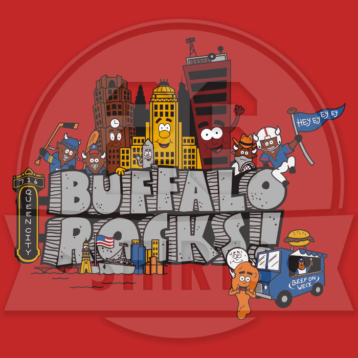 "Buffalo Rocks" Sweatshirt Hoody