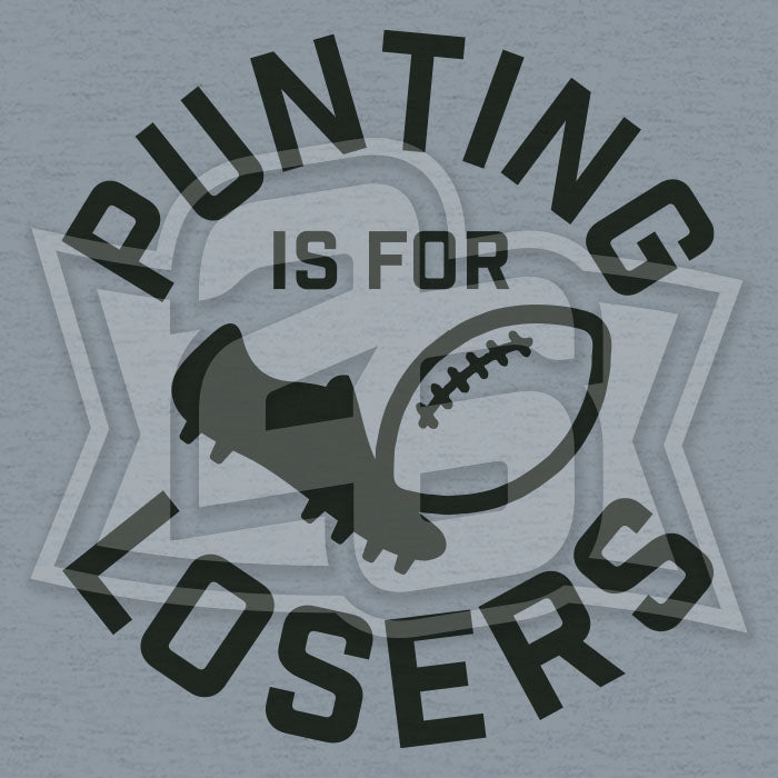 "Punting is for Losers" Premium Garment-Dyed Heavyweight T-Shirt