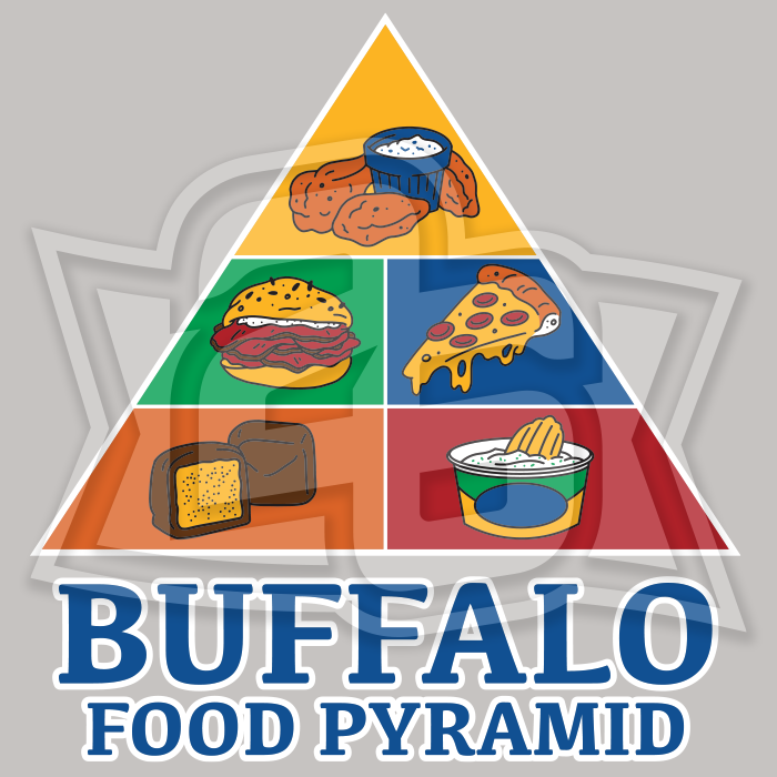 "Buffalo Food Pyramid" Youth T-Shirt