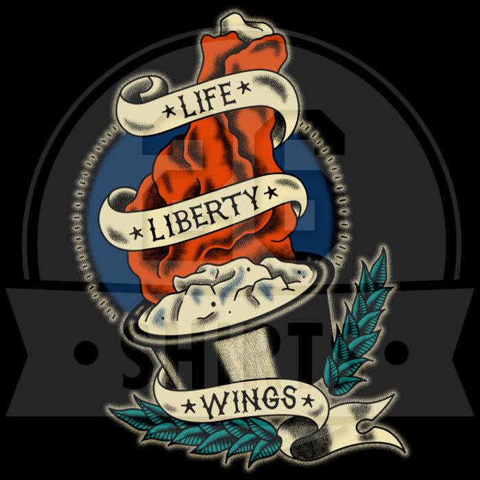 "Life, Liberty, Wings" Unisex T-Shirt