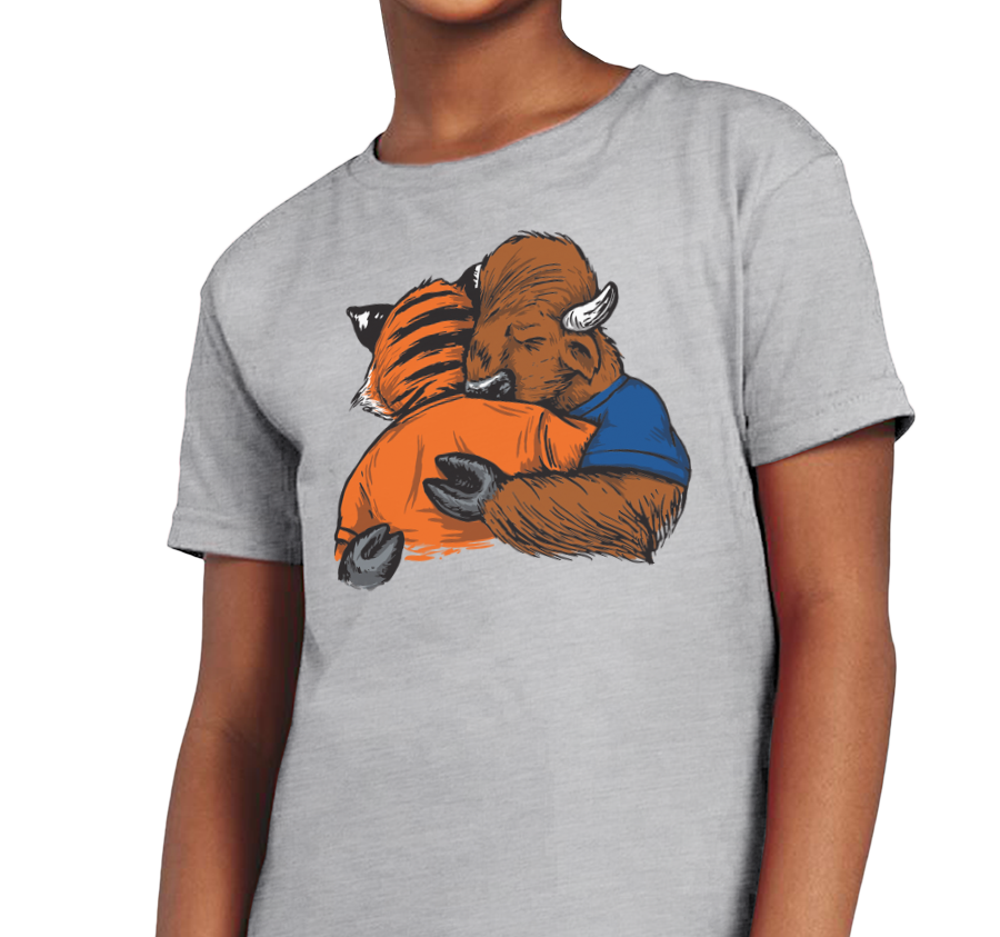 Youth T-Shirt, Heather Gray (90% cotton, 10% polyester)