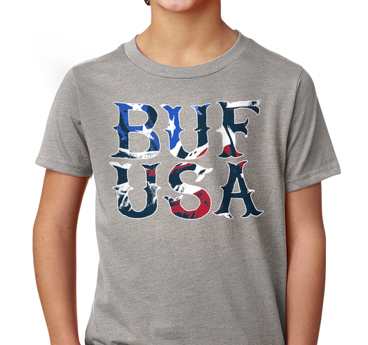 Youth T-Shirt, Dark Heather Gray (60% cotton, 40% polyester)