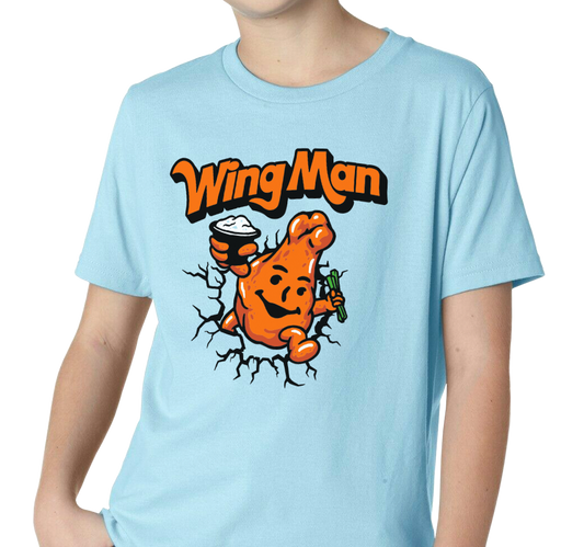 Youth T-Shirt, Light Blue (100% cotton)