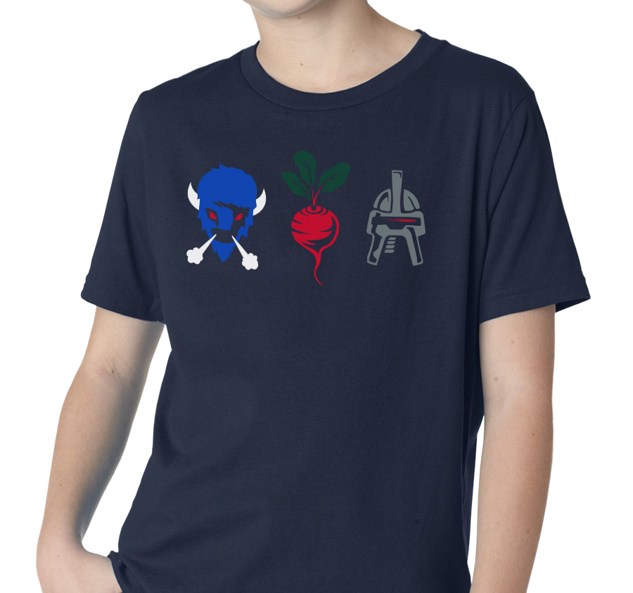 Youth T-Shirt, Navy (100% cotton)