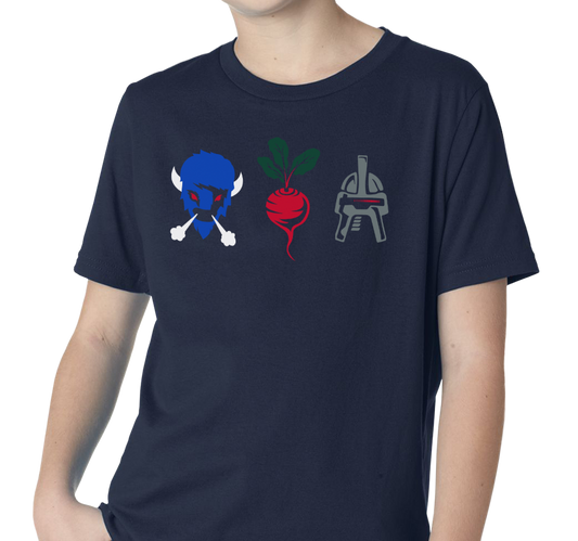 Youth T-Shirt, Navy (100% cotton)