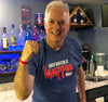 Unisex T-Shirt, Royal (100% cotton) Modeled by "Bills Dad" Dick DeGroat