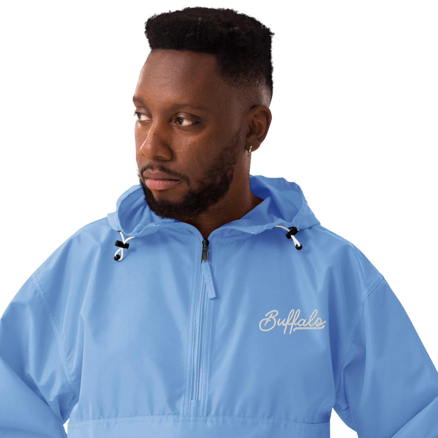 "Always My City" Embroidered Champion Packable Jacket