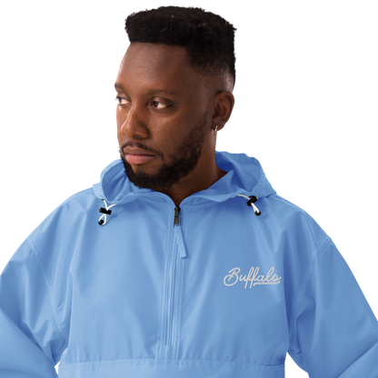 "Always My City" Embroidered Champion Packable Jacket