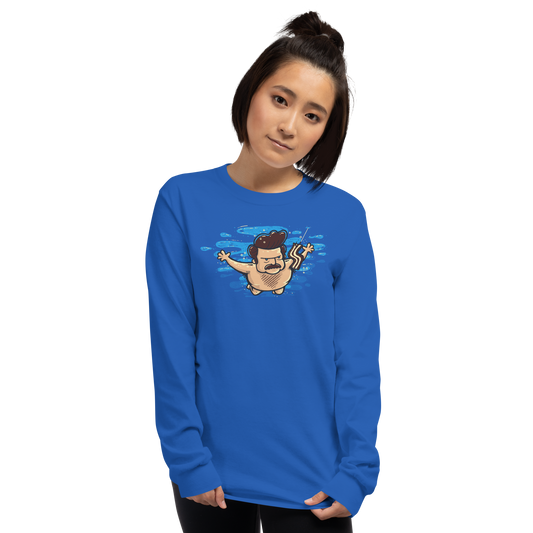 Unisex Longsleeve, Royal (100% cotton)