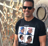 Unisex T-Shirt, Black (100% cotton) Modeled by Andre Reed