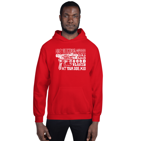 Unisex Sweatshirt Hoody, Red (50% cotton, 50% polyester)