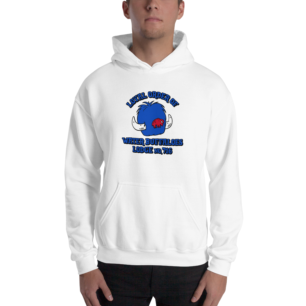 Unisex Sweatshirt Hoody, White (50% cotton, 50% polyester)