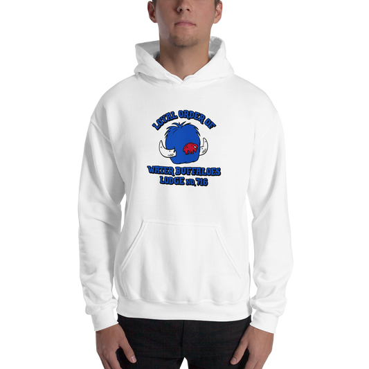 Unisex Sweatshirt Hoody, White (50% cotton, 50% polyester)