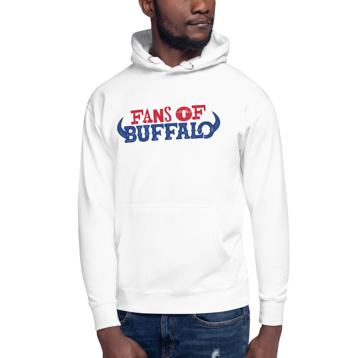 Unisex Sweatshirt Hoody, White (50% cotton, 50% polyester)