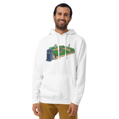 Unisex Sweatshirt Hoody, White (50% cotton, 50% polyester)