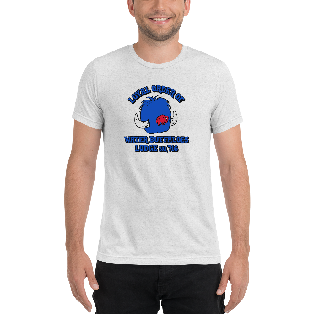 Mens Gray Chicago Cubs Local Tri-Blend T-Shirt