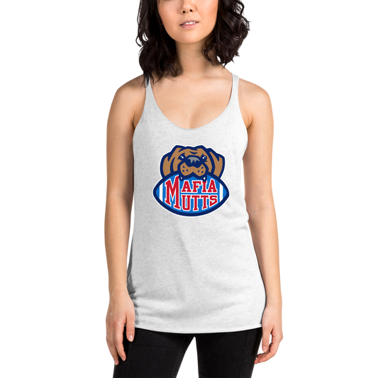 Ladies Racerback Tank, White (50% polyester, 25% cotton, 25% rayon)